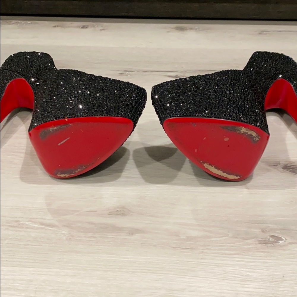 38.5 Louboutin Daffodile Strass 160 Pumps - Picture 7 of 9